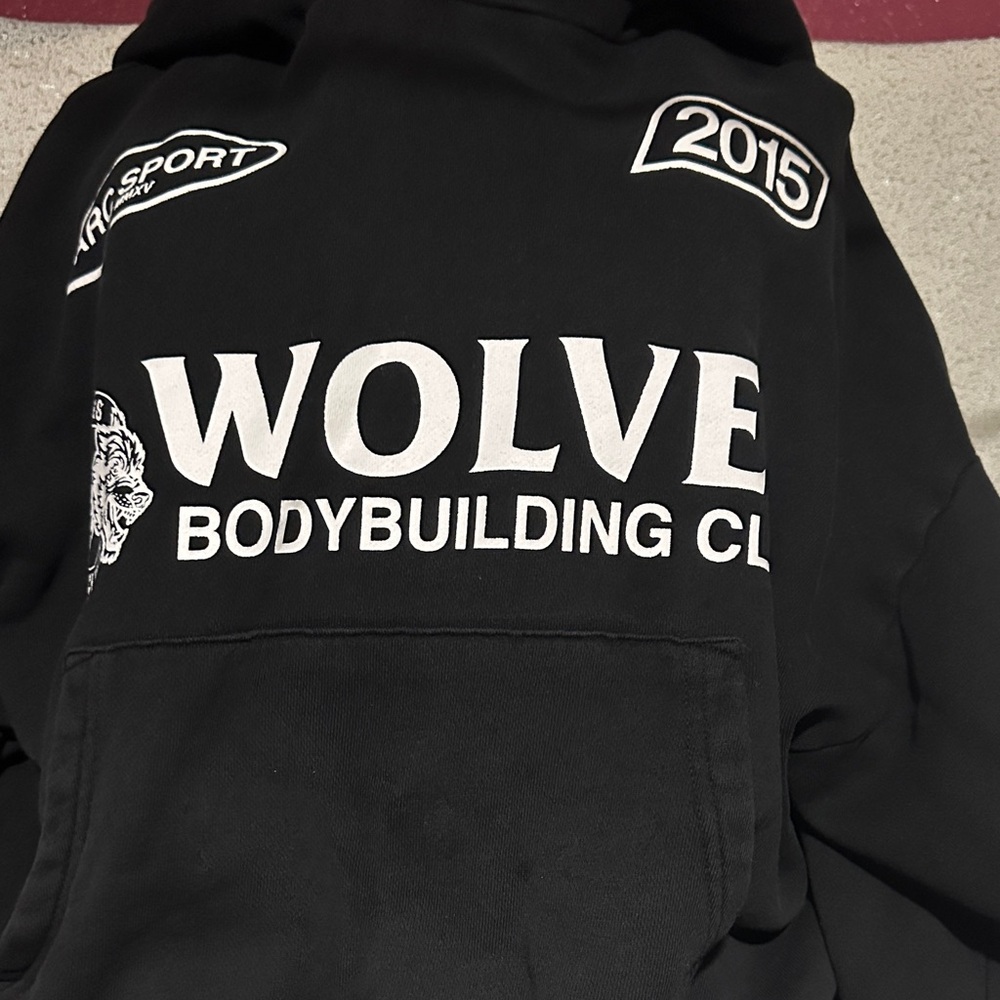 Black Wolves Bodybuilding Club Hoodie View 3